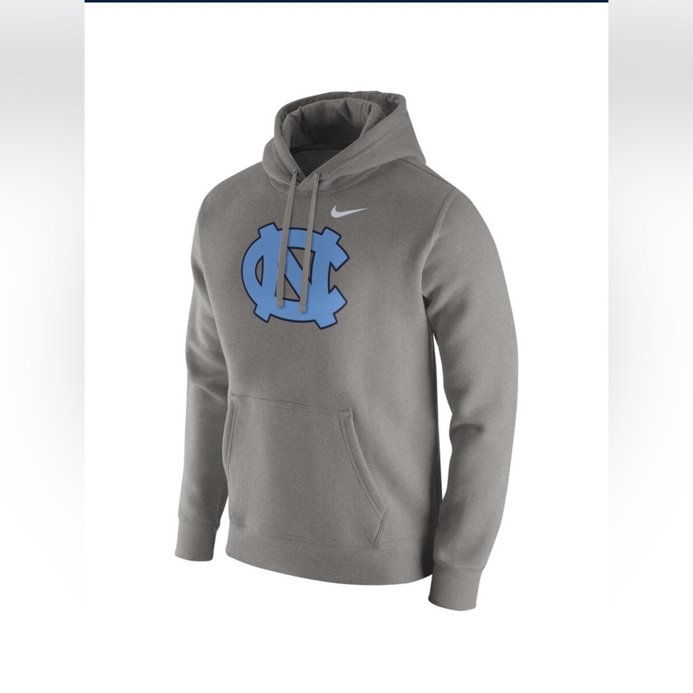 Nike Gray Hoodie with Light Blue Emblem